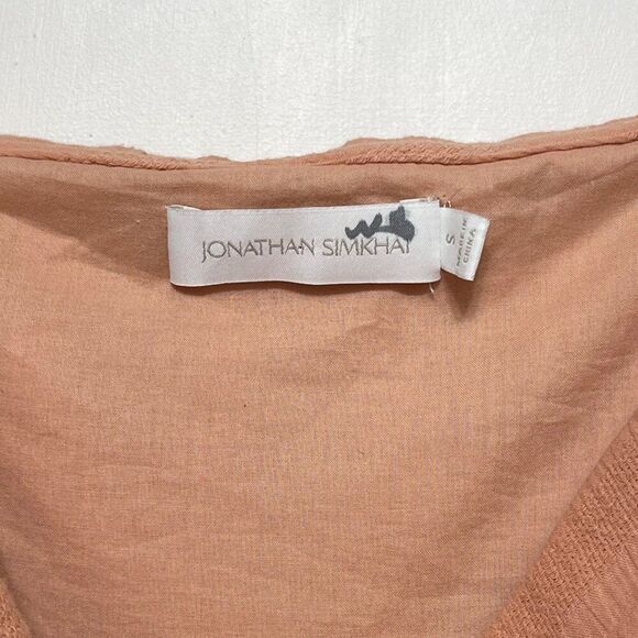 JONATHAN SIMKHAI Bahari Off Shoulder Mini Dress in Sorbet Size S - Picture 7 of 9